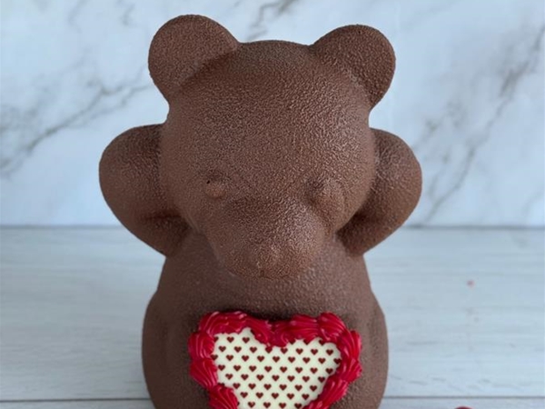 Chocolade beer met hart